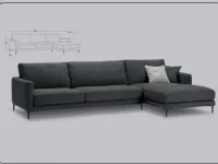 Divano in Tessuto stile moderno modello Dry scontato - 30%