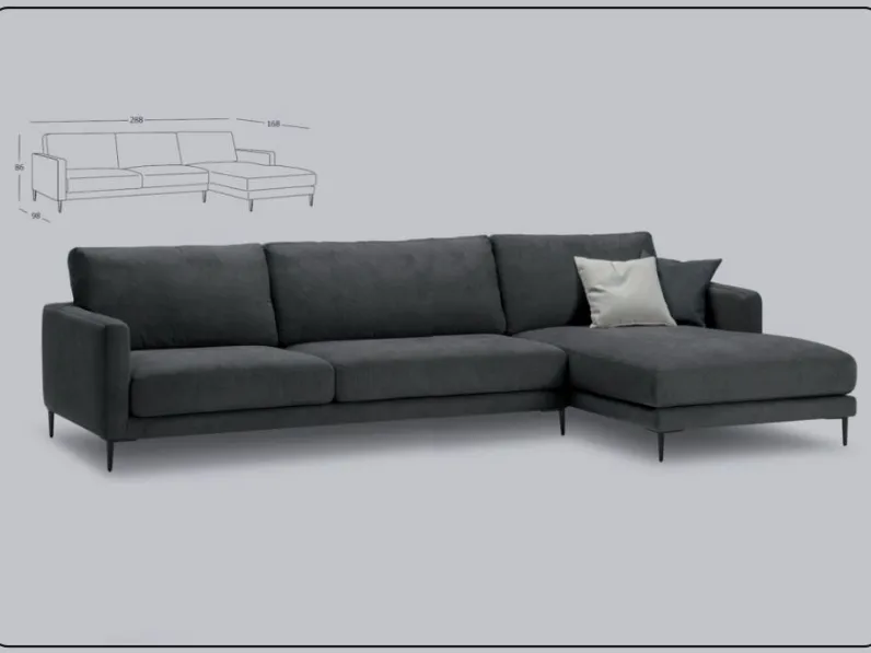 Divano in Tessuto stile moderno modello Dry scontato - 30%
