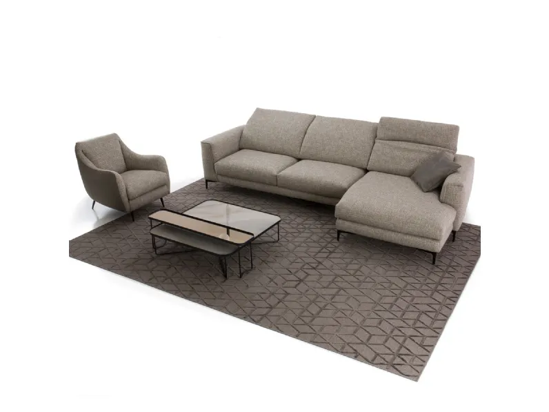 Divano moderno tessuto Foster e jolie outlet di Diotti.com con sconto del - 45%