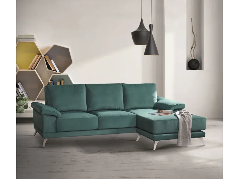Divano con penisola Ginger Salvetti in Offerta Outlet