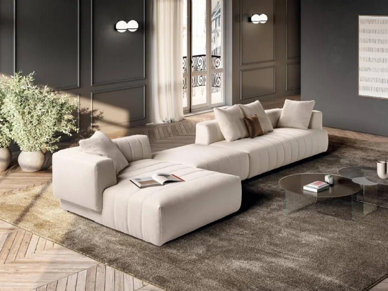 Divano Con penisola Hero  Lago in Offerta Outlet a 9350€