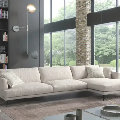 Divano in Microfibra stile moderno modello Sophia penisola scontato - 28%