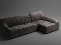 Divano con penisola in Tessuto Alfred Exc�