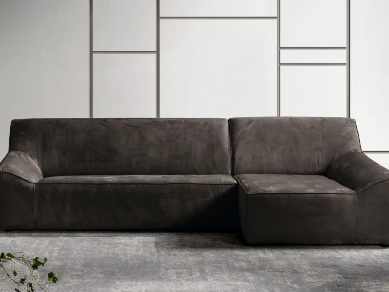 Divano con penisola in Tessuto Alfred Exc�