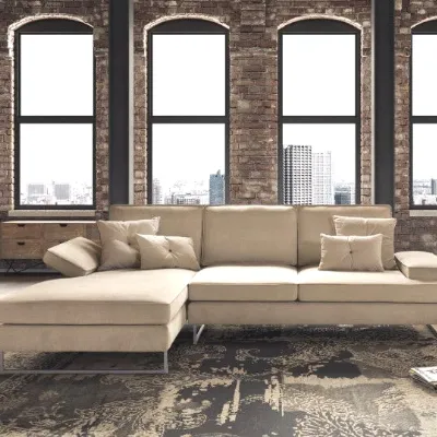 Divano moderno tessuto Luis di Le comfort con sconto del - 35%