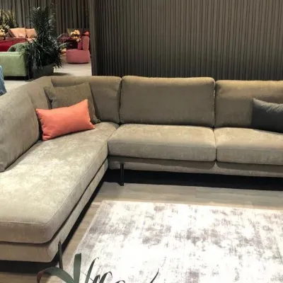 Divano con penisola in Tessuto Voyage Le comfort