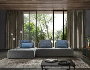 Divano con penisola Jest droll Samoa a PREZZO OUTLET