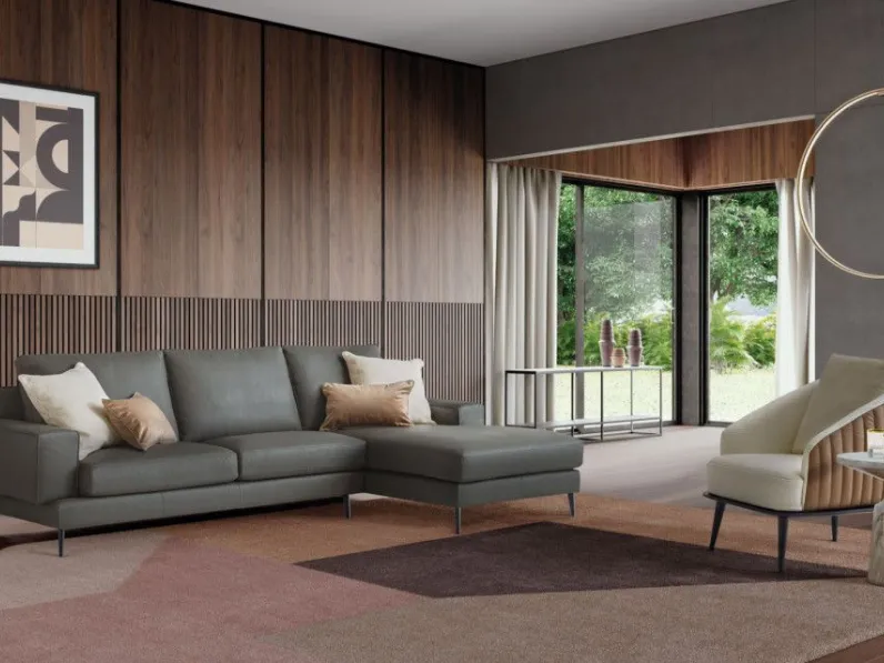 Divano con penisola Kennedy Le comfort PREZZI OUTLET