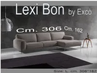 Divano con penisola Lexi bon Exc con forte sconto