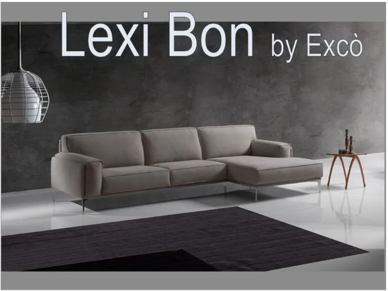 Divano con penisola Lexi bon Exc con forte sconto