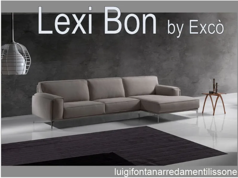 Divano con penisola Lexi bon Excò con forte sconto