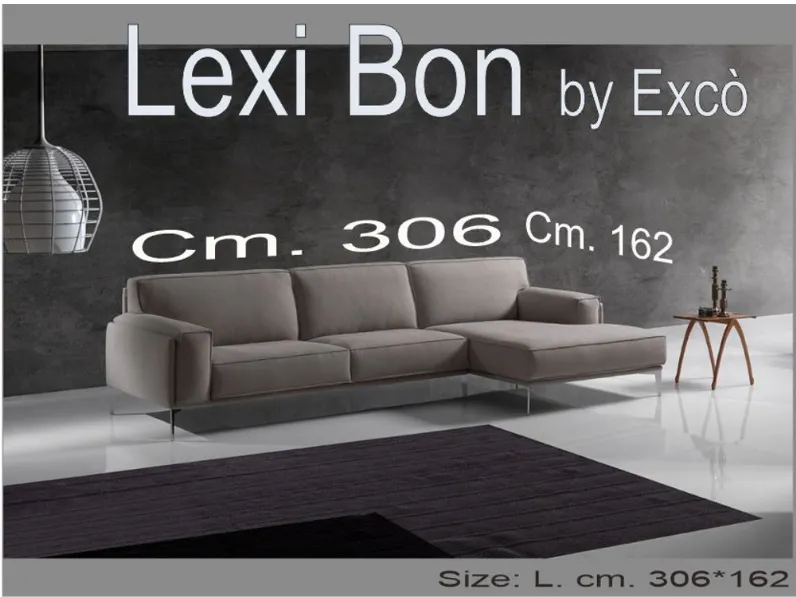 Divano con penisola Lexi bon Excò con forte sconto