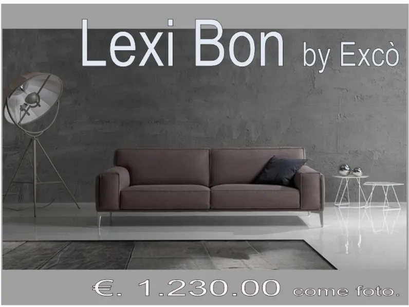 Divano con penisola Lexi bon Excò con forte sconto
