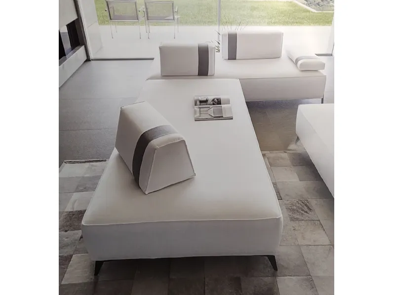 Divano con penisola Merk Fabbri salotti in Tessuto a 1760€