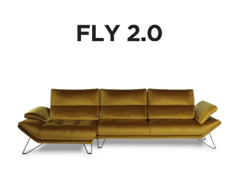 Divano Con penisola Fly 2|0 di Calia a prezzo scontato