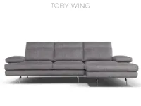 Divano moderno tessuto Toby wing di Calia con sconto del - 50%