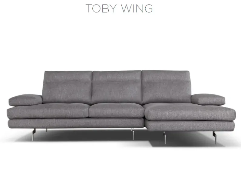 Divano moderno tessuto Toby wing di Calia con sconto del - 50%