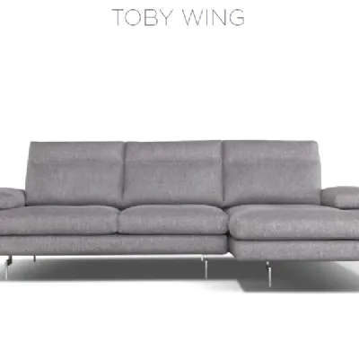 Divano Con penisola modello Toby wing di Calia con forte sconto