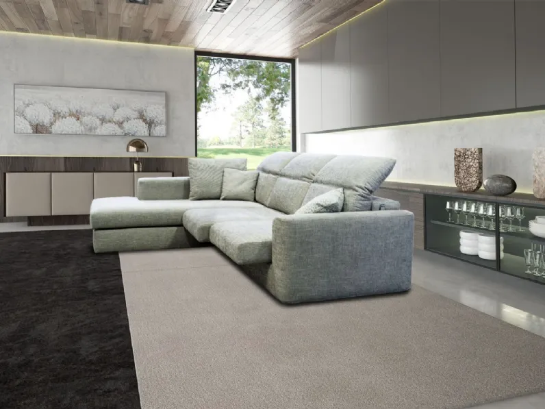 Divano Nadir di Rizzetto in stile moderno in Offerta Outlet