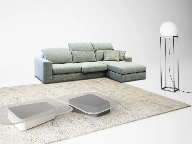 Divano Nadir di Rizzetto in stile moderno in Offerta Outlet