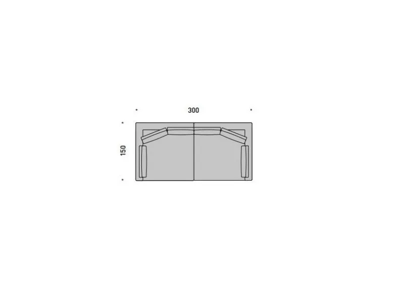 Divano Nessy 2 Md work a soli 2189€. Offerta Outlet!