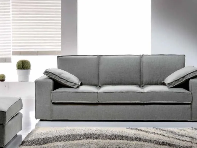 Divano con penisola reversibile vari rivestimenti Md work in Offerta Outlet a soli 1890€