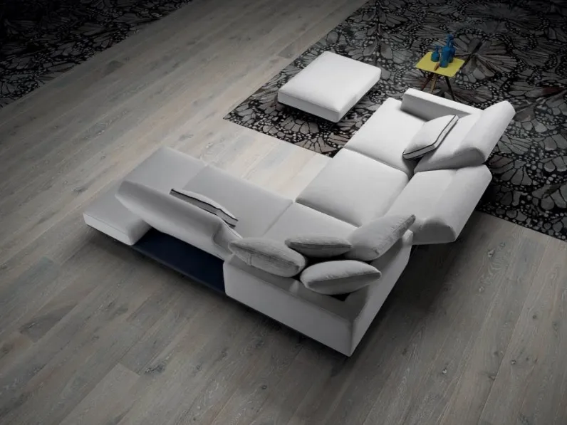 Divano con penisola Polo line s. Md work a prezzi outlet
