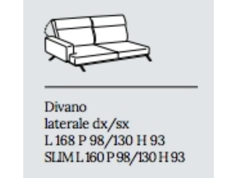 Divano con penisola Polo line s. Md work a prezzi outlet