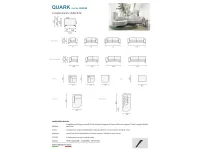 Divano moderno tessuto Quark di Rigosalotti con sconto del - 35%