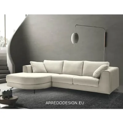 Divano moderno tessuto Quark di Rigosalotti con sconto del - 35%