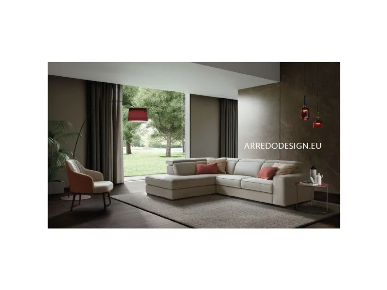 Divano con penisola Robert * Le comfort PREZZI OUTLET