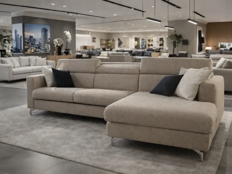 Divano Con penisola Ronal Artigianale in Offerta Outlet a 3847 Euro