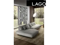 Divano con penisola Sand sofa lago Lago in Tessuto a 6590