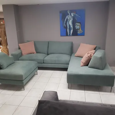 Divano Silver tessuto in misto piuma  Biba salotti a prezzo Outlet