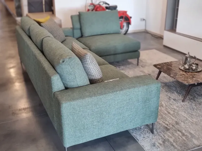 Divano Silver tessuto in misto piuma  Biba salotti in Offerta Outlet