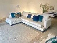 Divano in Tessuto stile design modello Simposio divano ad angolo con chaise longue scontato - 25%