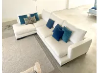 Divano in Tessuto stile design modello Simposio divano ad angolo con chaise longue scontato - 25%