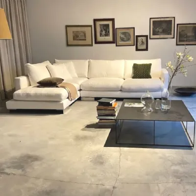 Divano Dhome Simposio divano ad angolo con chaise longue PREZZI OUTLET sconto 25%