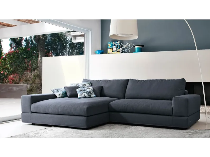 Divano con penisola Vision * Doimo salotti a PREZZO OUTLET scontato del 35%