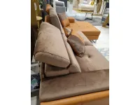 Divano con penisola tessuto in poliuretano  Cuborosso in Offerta Outlet