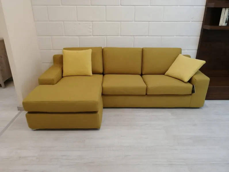 Divano con penisola tessuto in poliuretano  Samoa a prezzo scontato