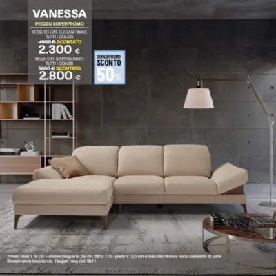 Divano in Tessuto stile moderno modello Vanessa scontato - 50%