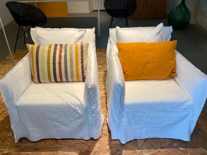 Cuscini divano B&b italia in Cotone modello Coppia cuscini maxalto in Offerta Outlet