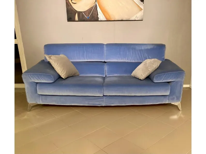 Divano Coppia di divani azzurro Ft: con uno SCONTO ESCLUSIVO del 52%