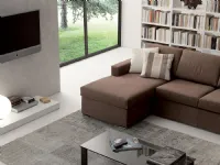 Divano Crippa divani&letti Divano con penisola reversibile Divani con penisola Tessuto Divano 3 posti