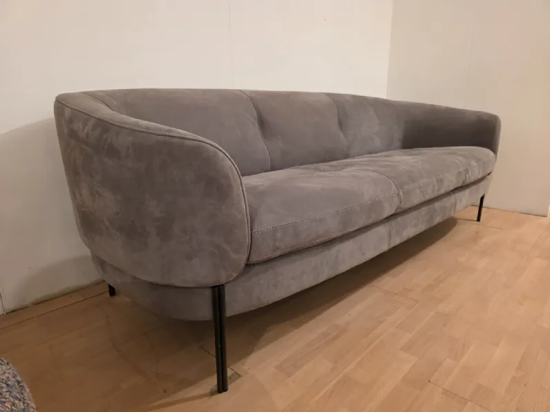 Divano Divano fisso 3 posti pelle vintage  pelle in poliuretano  Artigianale a prezzo scontato
