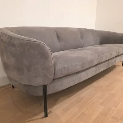 Divano Divano fisso 3 posti pelle vintage  pelle in poliuretano  Artigianale a prezzo scontato