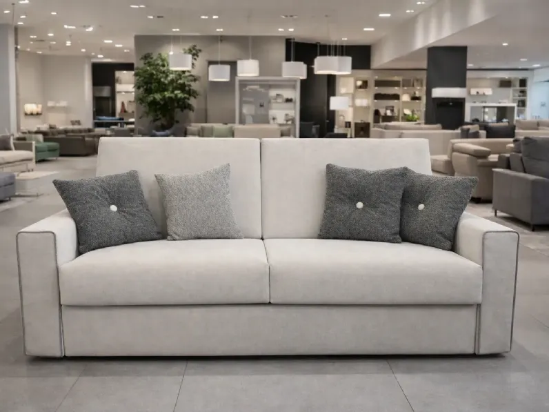 Divano in Tessuto stile moderno modello Divano letto matrimoniale modello brio scontato - 37%
