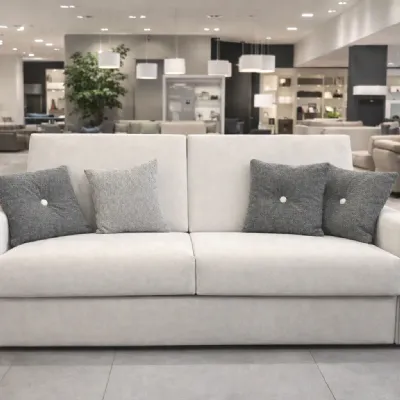 Divano in Tessuto stile moderno modello Divano letto matrimoniale modello brio scontato - 37%