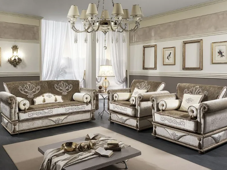 Divano da 3 posti modello Divano modello luxury firenze di Md work scontato
